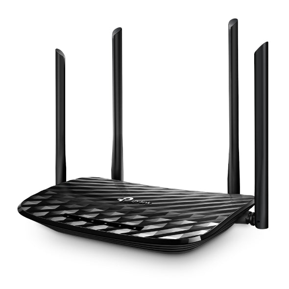 TP-LINK ARCHER C6 - AC1200 DUAL BAND WIFI ROUTER, 5X GIGABIT PORTS, 4X ANTENNAS.
