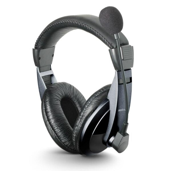 Over-ear PC Headset With Mic Dual Aux