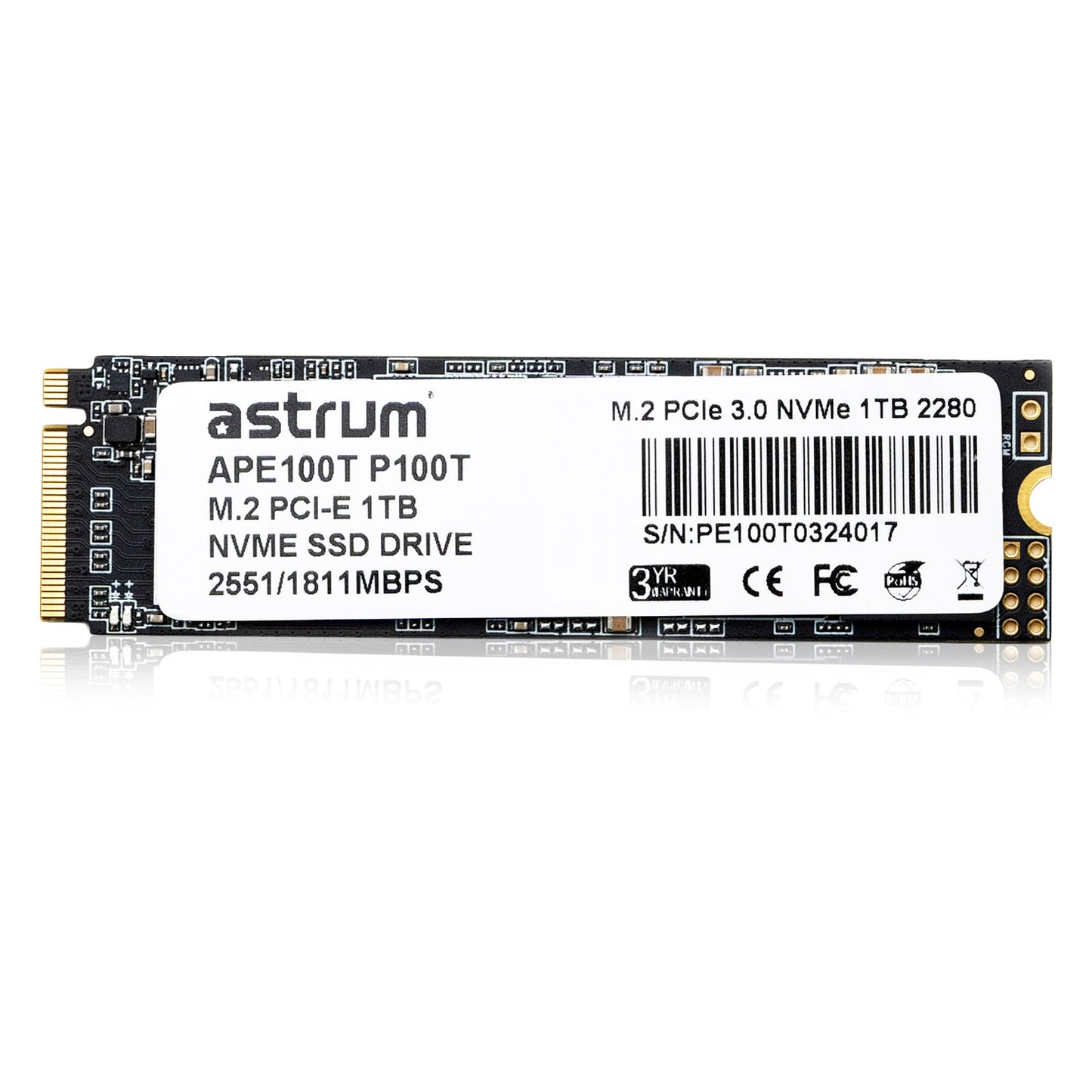 M.2 1TB PCI-E 3.0 SSD