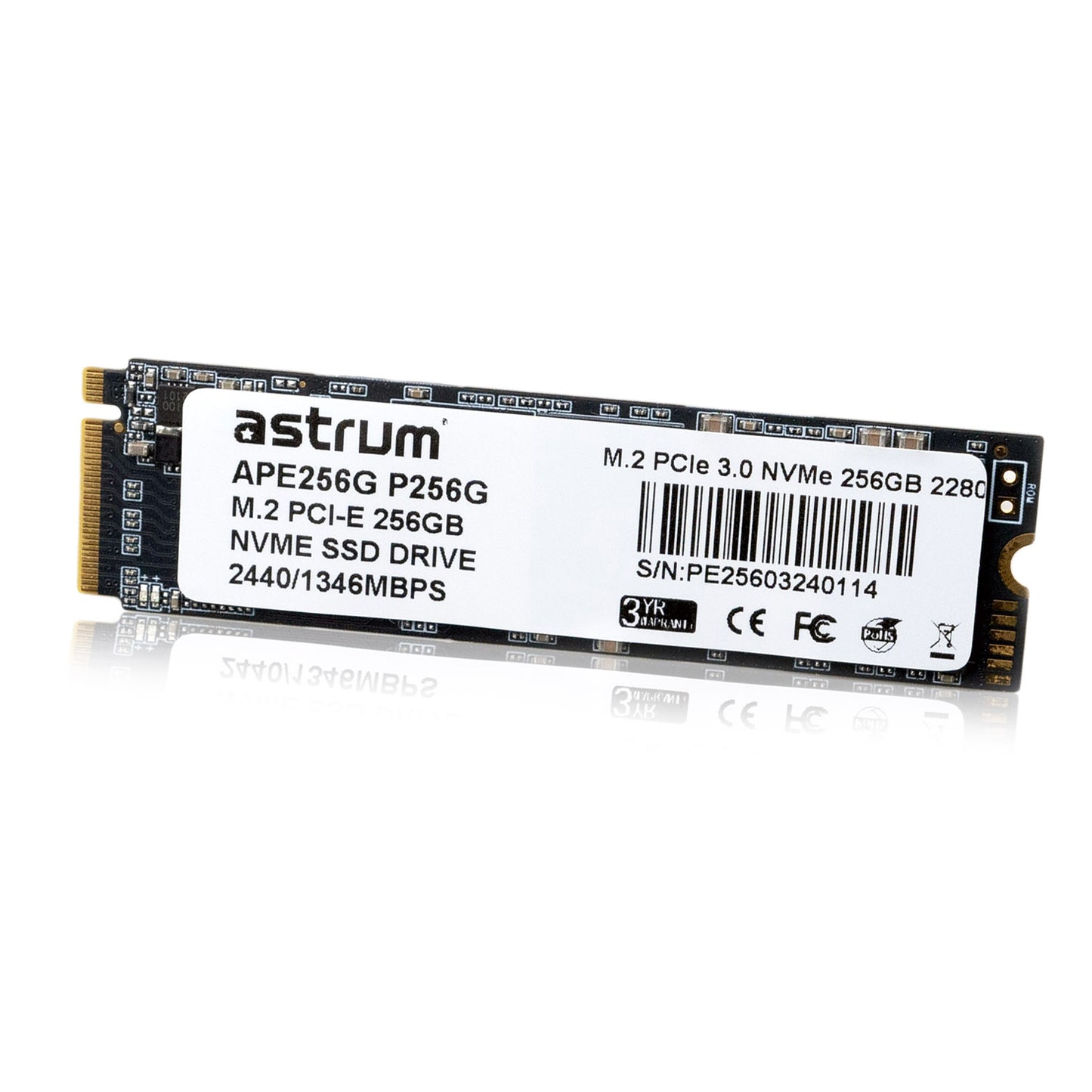 M.2 256GB PCI-E 3.0 SSD