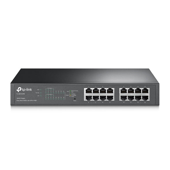 TP-LINK TL-SG1016PE 16-PORT GIGABIT EASY SMART POE SWITCH WITH 8-PORT POE+
