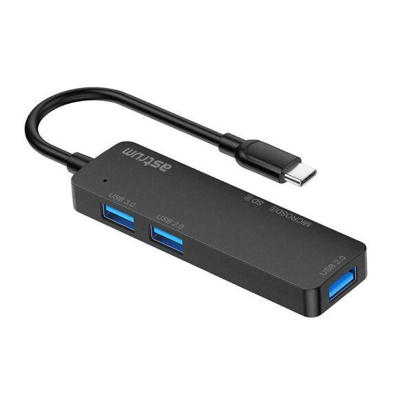 USB Type-C Extension Hub + TF / SD Card Reader