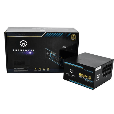 ROGUEWARE REALITY SERIES 650W FULLY MODULAR 80+ GOLD ACTIVE PFC POWER SUPPLY