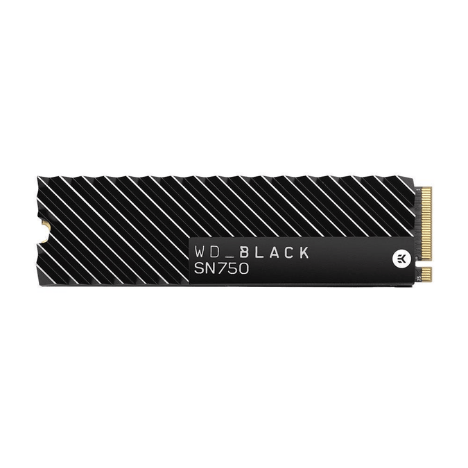 WD BLACK 1.0TB SN750 NVME M.2 2280 SSD - WITH HEATSINK