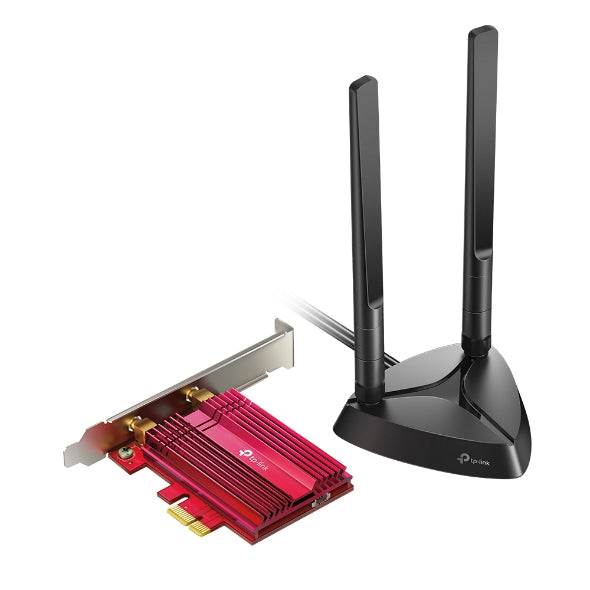 TP-LINK AX3000 WI-FI 6 BLUETOOTH 5.0 PCI EXPRESS ADAPTER WITH HIGH GAIN ANTENNAS