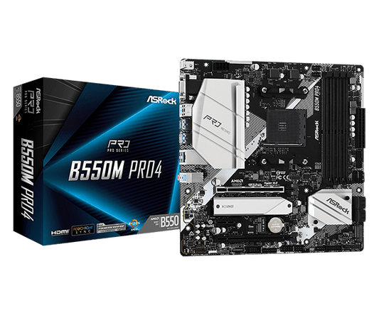 ASROCK AMD B550M PRO4 SOCKET AM4 MICRO ATX MOTHERBOARD