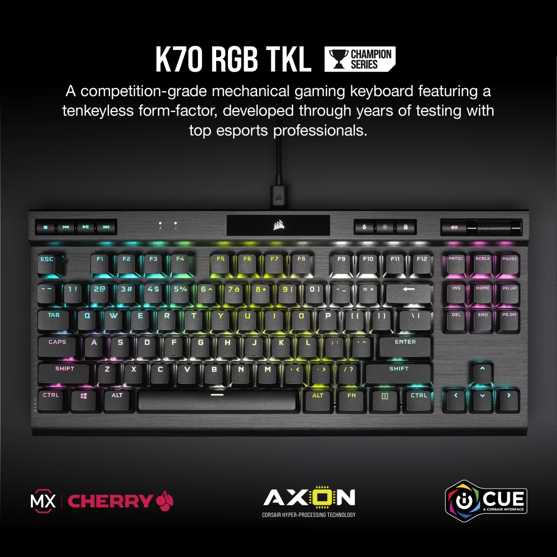 Corsair K70 RGB TKL. Keyboard form factor