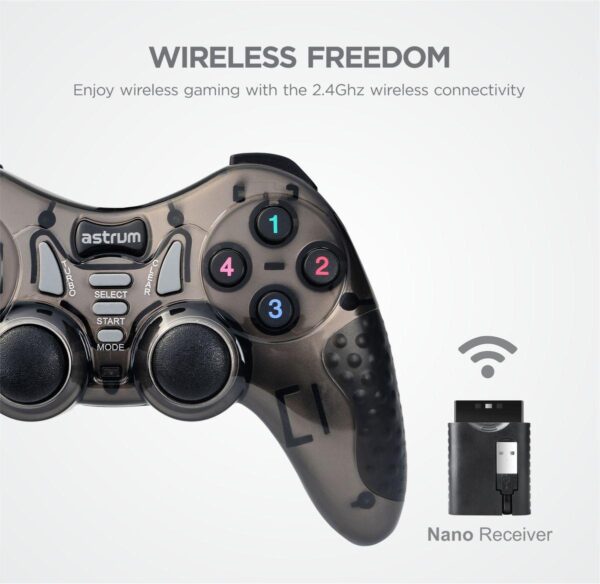 5 in 1 Wireless Dual Shock Joystick Gamepad