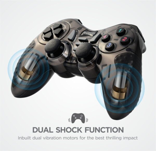5 in 1 Wireless Dual Shock Joystick Gamepad