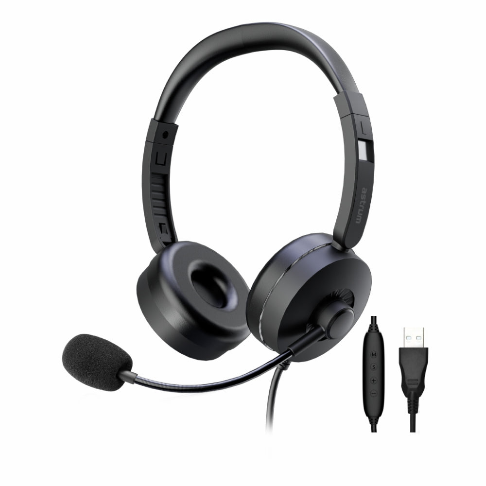USB Over ear Headset with Mic