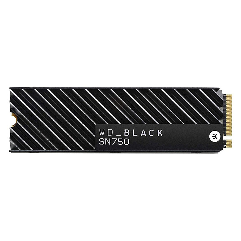 WD BLACK 500GB SN750 NVME M.2 2280 SSD - WITH HEATSINK
