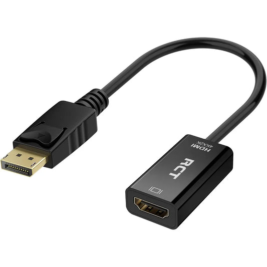 RCT display port to HDMI 4K (M to F) adapter with audio