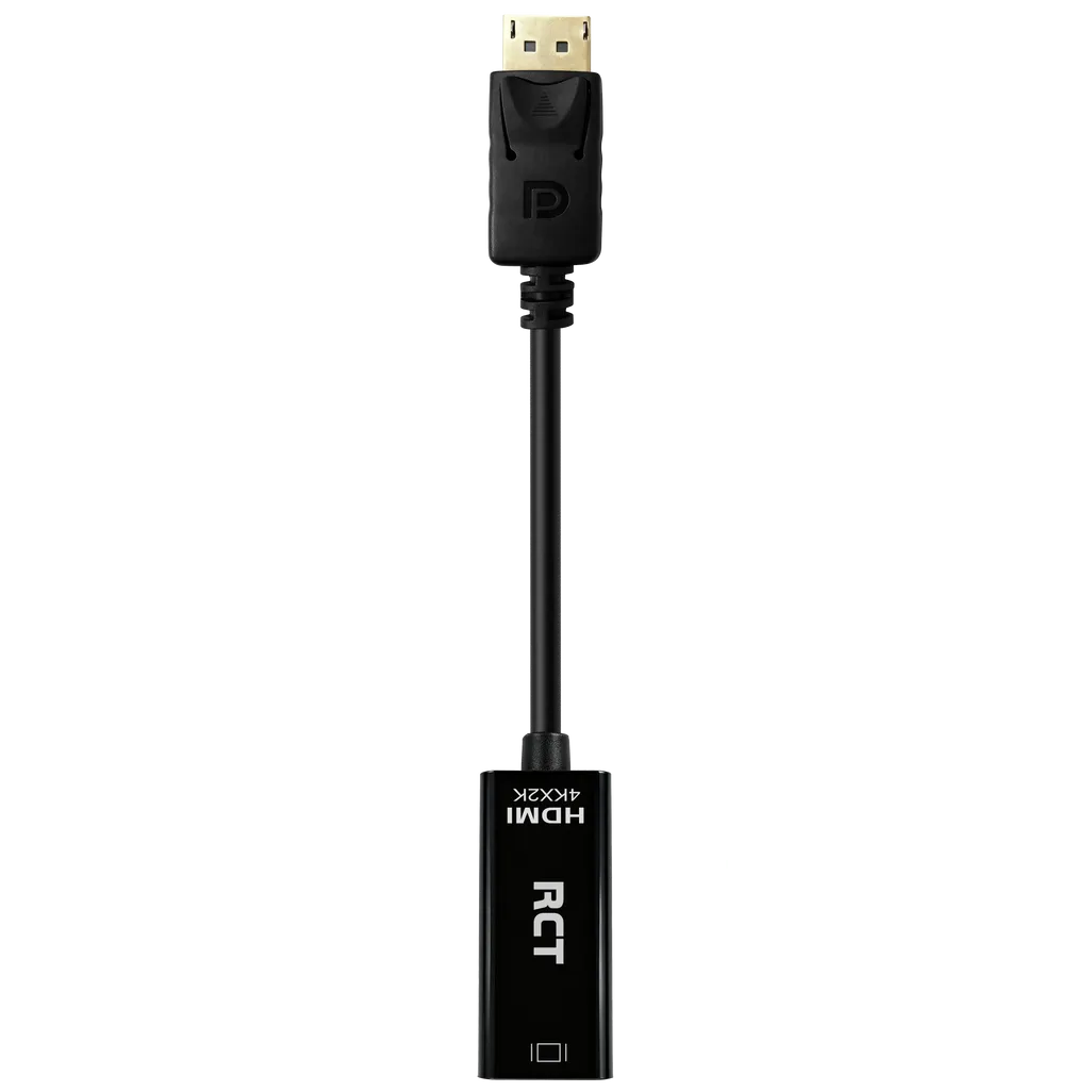 RCT display port to HDMI 4K (M to F) adapter with audio