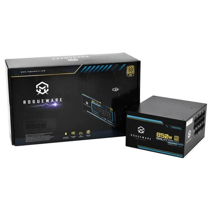 ROGUEWARE REALITY SERIES 850W FULLY MODULAR 80+ GOLD ACTIVE PFC POWER SUPPLY