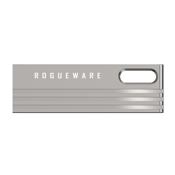 ROGUEWARE U280-U3 128GB METAL CAPLESS USB 3.0 FLASH DRIVE - BLACK