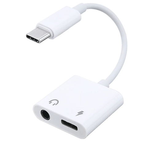 USB-C to Aux + USB-C DAC Adapter