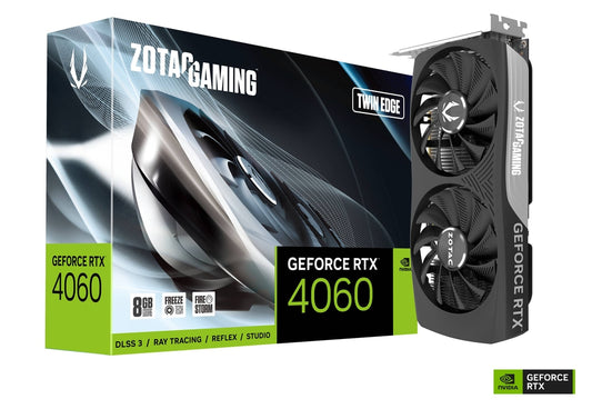 ZOTAC GEFORCE RTX 4060 TWIN EDGE 8GB GDDR6 PCIE GEN4 GAMING GRAPHICS CARD